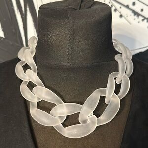 Clear acrylic necklace